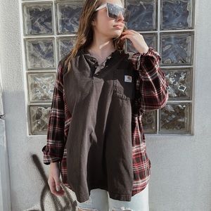 🤎SOLD🤎 CARHARTT Reworked Flannel